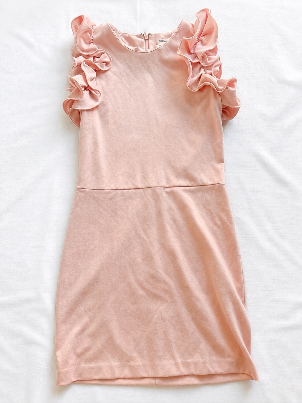 Amanda Uprichard Ridgely Ruffle Sleeve Dress Size Small Wedding Guest Shower